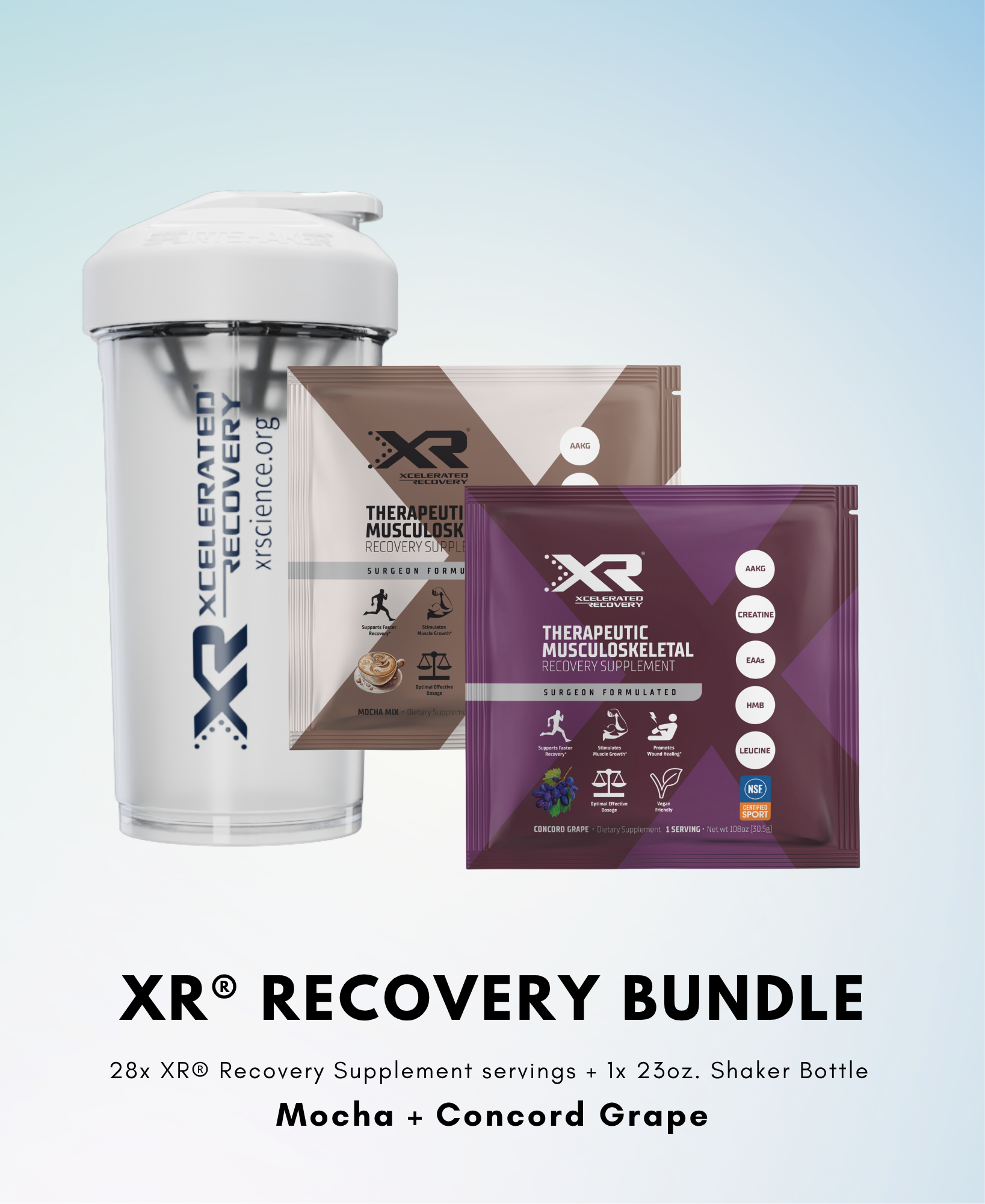 XR® 2 week Recovery Pack (Grape + Mocha) - custom box – Xcelerated
