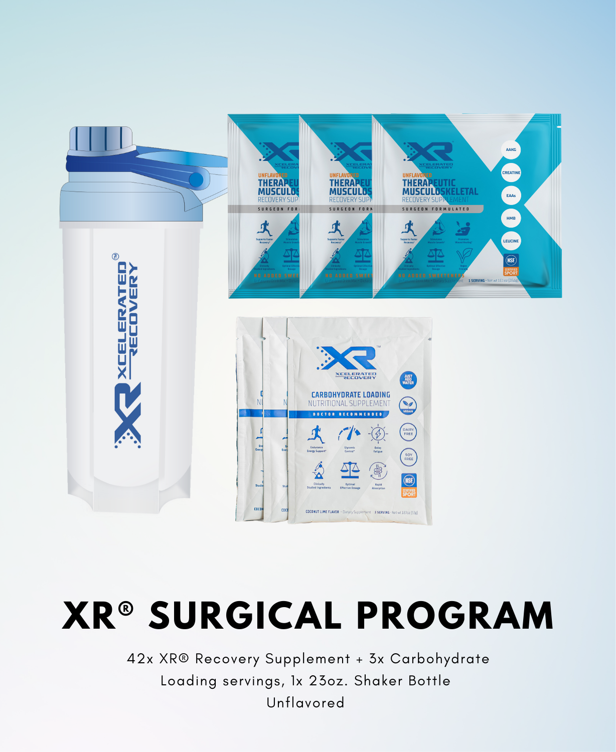 XR® 3 week surgical program Unflavored - custom box