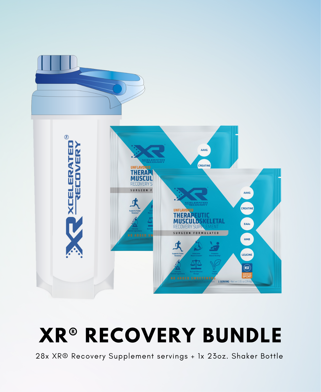XR® 2 week Recovery Pack Unflavored - custom box